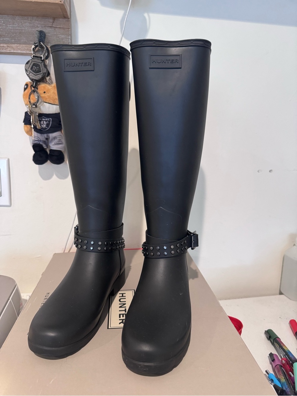 Hunter Tall Studded Rain Boots